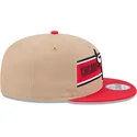 new-era-ploska-kozirka-9fifty-draft-2024-chicago-bulls-nba-kafyava-i-chervena-shapka-s-tik-tak
