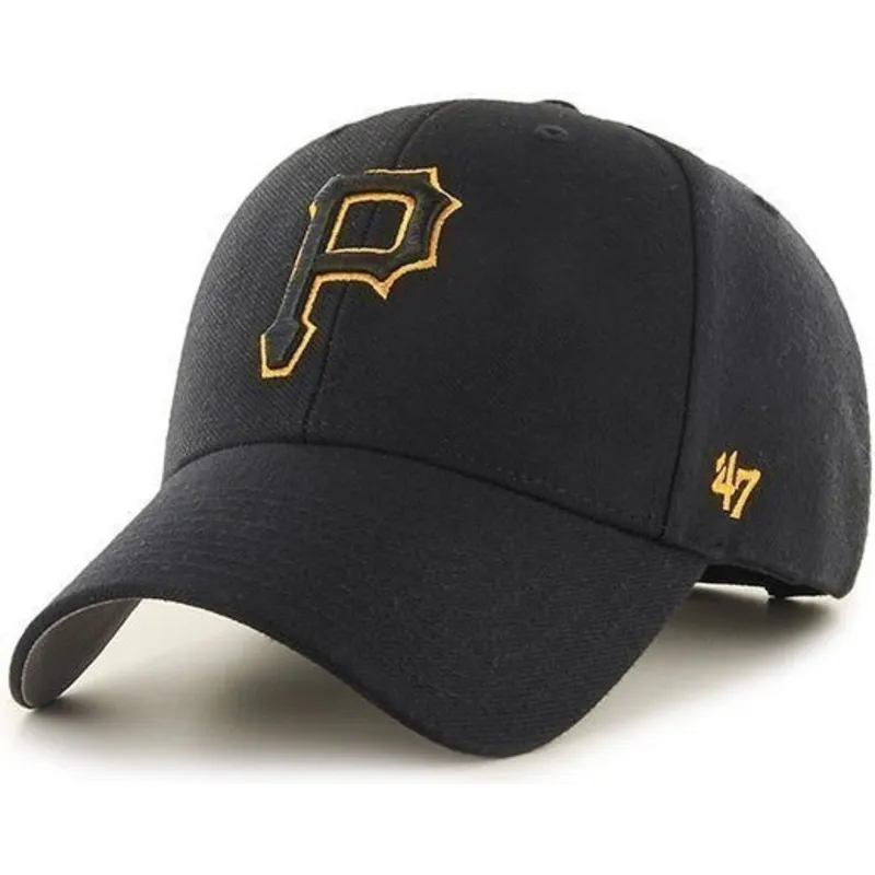 shapka-izvita-cherna-reguliruem-na-pittsburgh-pirates-mlb-ot-47-brand