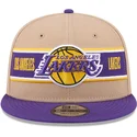 brun-og-violet-flat-cap-snapback-9fifty-draft-2024-fra-los-angeles-lakers-nba-fra-new-era
