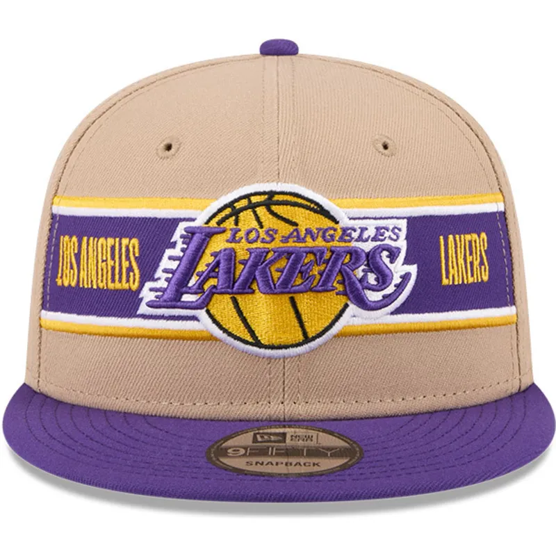 brun-og-violet-flat-cap-snapback-9fifty-draft-2024-fra-los-angeles-lakers-nba-fra-new-era
