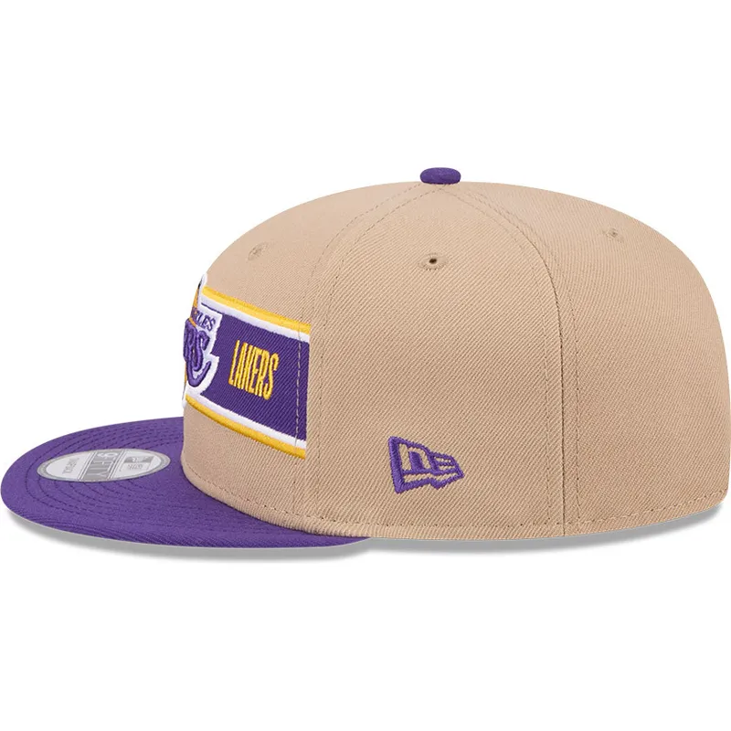 brun-og-violet-flat-cap-snapback-9fifty-draft-2024-fra-los-angeles-lakers-nba-fra-new-era