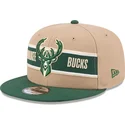 shapka-ploska-kafyav-snapbek-9fifty-draft-2024-na-milwaukee-bucks-nba-ot-new-era