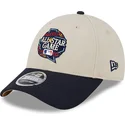 beige-og-marinebla-buet-snapback-kasket-all-star-game-9forty-stretch-snap-fan-pack-fra-mlb-fra-new-era