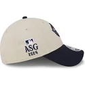 buet-beige-og-marinebla-snapback-kasket-all-star-game-9forty-stretch-snap-fan-pack-fra-mlb-fra-new-era