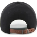 shapka-izvita-cherna-reguliruem-cinta-piel-na-new-york-yankees-mlb-ot-47-brand