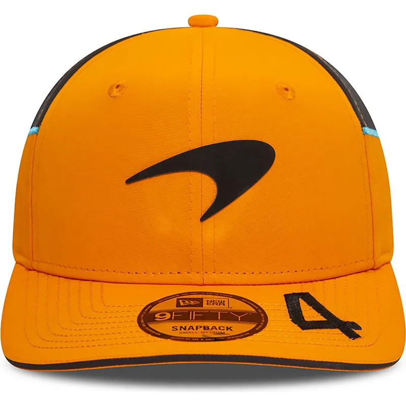 shapka-izvita-oranzhev-snapbek-lando-norris-9fifty-original-fit-na-mclaren-racing-formula-1-ot-new-era