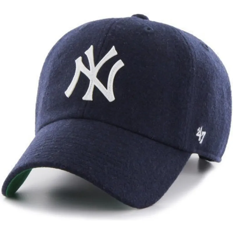 shapka-izvita-tmnosin-reguliruem-cinta-piel-na-new-york-yankees-mlb-ot-47-brand