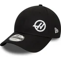 sort-krum-snapback-9forty-kasket-fra-haas-f1-team-formula-1-af-new-era