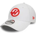 hvid-buet-snapback-kasket-9forty-fra-haas-f1-team-formula-1-fra-new-era