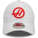 shapka-izvita-byala-snapbek-9forty-na-haas-f1-team-formula-1-ot-new-era