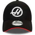 shapka-izvita-cherna-snapbek-9forty-side-patch-na-haas-f1-team-formula-1-ot-new-era