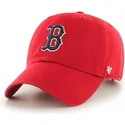 shapka-izvita-chervena-reguliruem-na-boston-red-sox-mlb-ot-47-brand