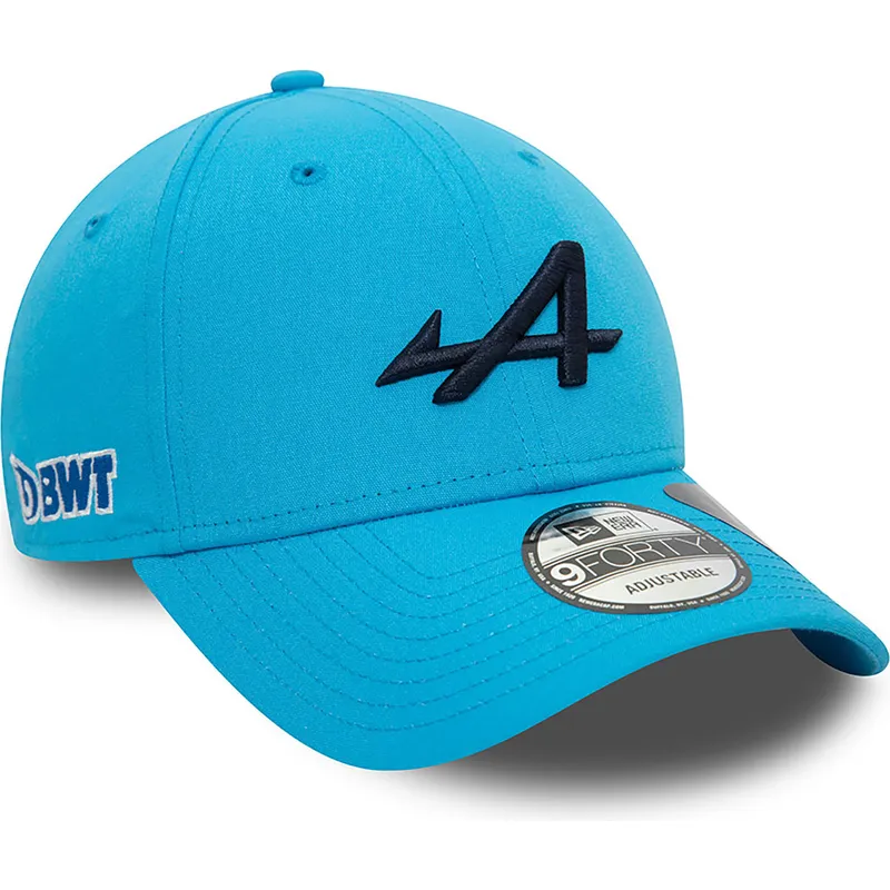 blaue-gebogene-snapback-kappe-9forty-essential-repreve-von-alpine-f1-team-formula-1-von-new-era