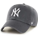 shapka-izvita-cherna-reguliruem-na-new-york-yankees-mlb-ot-47-brand