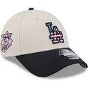 shapka-izvita-bezhov-snapbek-9forty-stretch-snap-4th-of-july-na-los-angeles-dodgers-mlb-ot-new-era