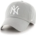 shapka-izvita-siv-reguliruem-na-new-york-yankees-mlb-ot-47-brand