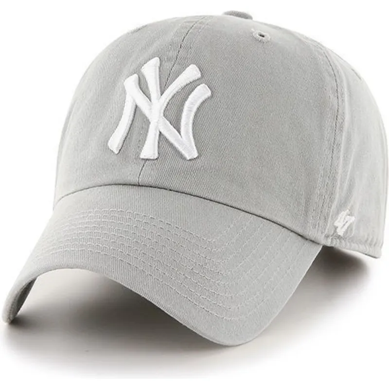shapka-izvita-siv-reguliruem-na-new-york-yankees-mlb-ot-47-brand