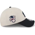 new-era-new-york-yankees-mlb-9forty-stretch-snap-4th-of-july-beige-und-marineblau-gebogene-snapback-kappe