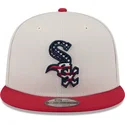 shapka-ploska-bezhov-snapbek-9fifty-4th-of-july-na-chicago-white-sox-mlb-ot-new-era