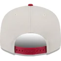 casquette-plate-beige-et-rouge-snapback-9fifty-4th-of-july-chicago-white-sox-mlb-new-era