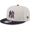 new-era-new-york-yankees-mlb-4th-of-july-snapback-9fifty-beige-und-marineblau-flache-kappe