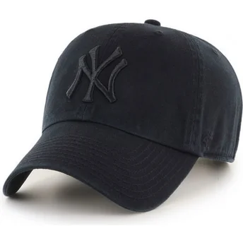 shapka-izvita-cherna-reguliruem-na-new-york-yankees-mlb-ot-47-brand