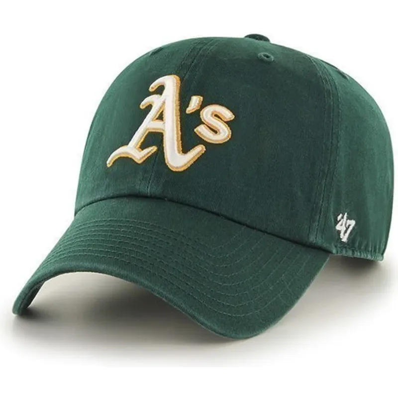 shapka-izvita-zelena-reguliruem-na-oakland-athletics-mlb-ot-47-brand