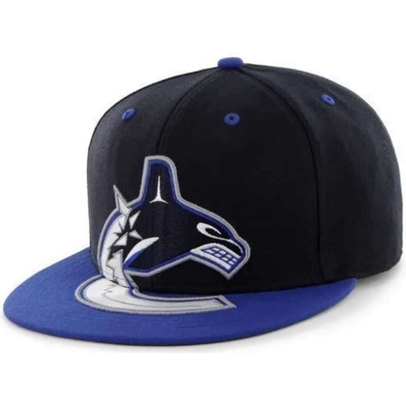 shapka-ploska-cherna-snapbek-na-vancouver-canucks-nhl-ot-47-brand