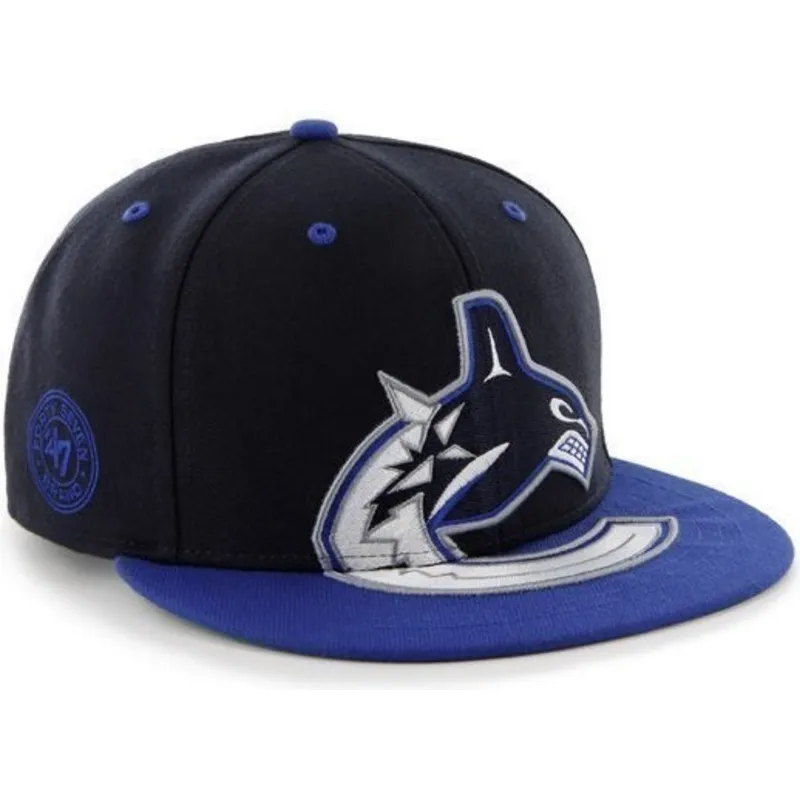shapka-ploska-cherna-snapbek-na-vancouver-canucks-nhl-ot-47-brand