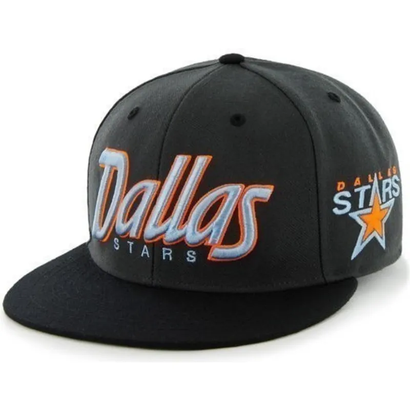 shapka-ploska-cherna-snapbek-letras-na-dallas-stars-nhl-ot-47-brand