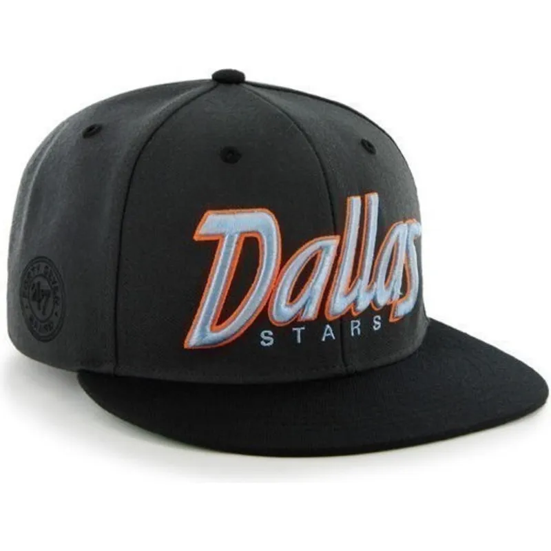 shapka-ploska-cherna-snapbek-letras-na-dallas-stars-nhl-ot-47-brand