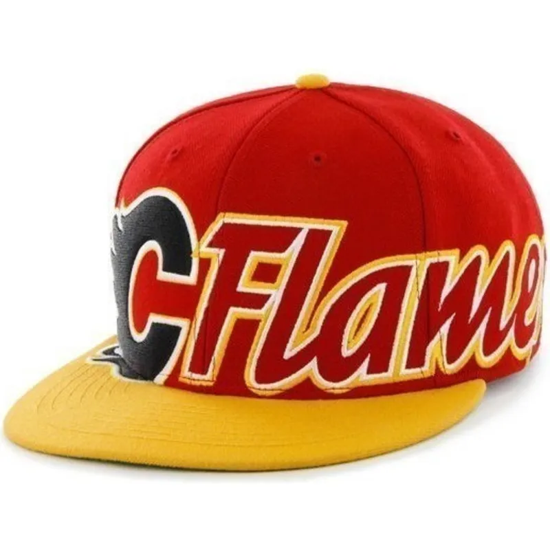 shapka-ploska-chervena-snapbek-letras-na-calgary-flames-nhl-ot-47-brand