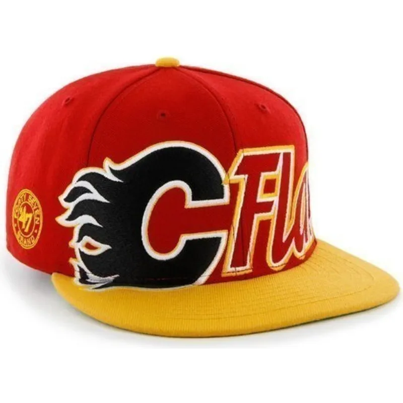 shapka-ploska-chervena-snapbek-letras-na-calgary-flames-nhl-ot-47-brand