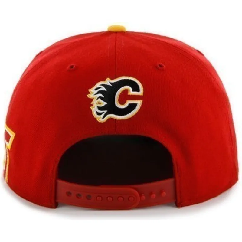 shapka-ploska-chervena-snapbek-letras-na-calgary-flames-nhl-ot-47-brand