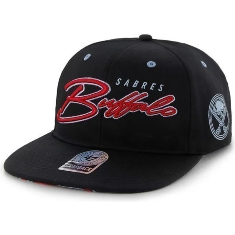 shapka-ploska-cherna-snapbek-letras-na-buffalo-sabres-nhl-ot-47-brand