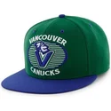 shapka-ploska-zelena-snapbek-na-vancouver-canucks-nhl-ot-47-brand