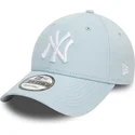 verstellbare-9forty-league-essential-kappe-in-hellblau-der-new-york-yankees-mlb-von-new-era