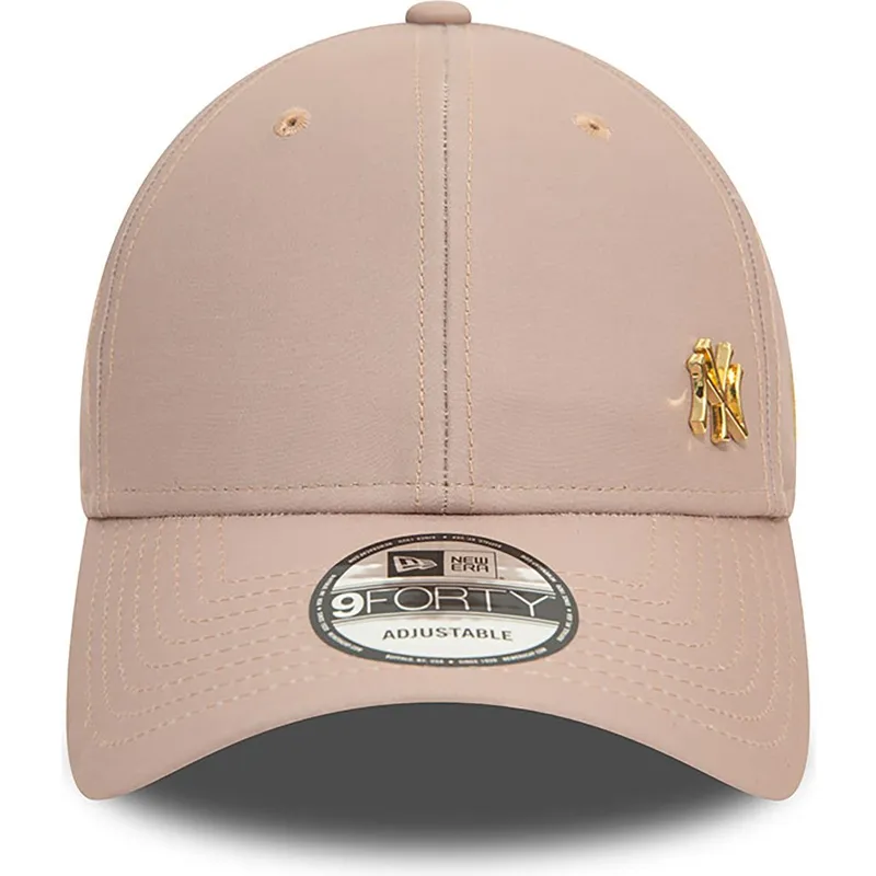 shapka-izvita-bezhov-reguliruem-dorado-9forty-flawless-na-new-york-yankees-mlb-ot-new-era
