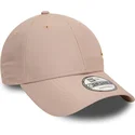 casquette-courbee-beige-ajustable-avec-logo-dore-9forty-flawless-new-york-yankees-mlb-new-era