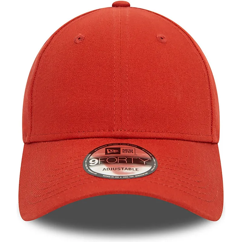 rote-verstellbare-curved-cap-9forty-essential-von-new-era