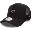 new-era-mlb-new-york-yankees-a-frame-metallic-trucker-cap-in-marineblau