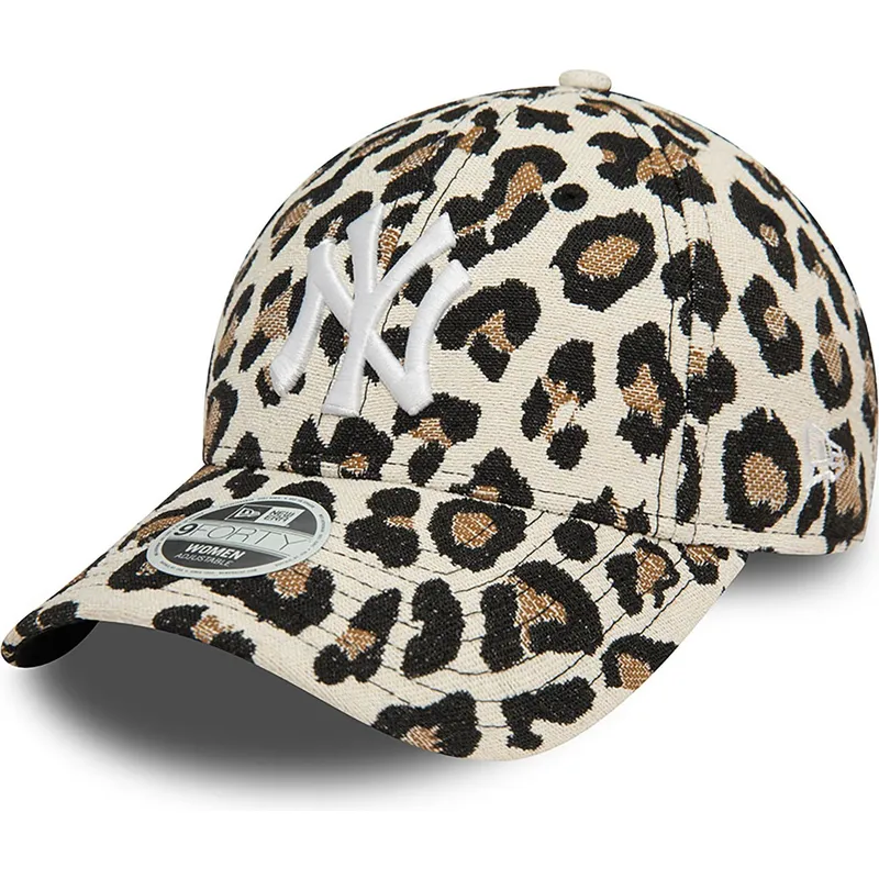 shapka-izvita-leopard-reguliruem-9forty-na-new-york-yankees-mlb-ot-new-era