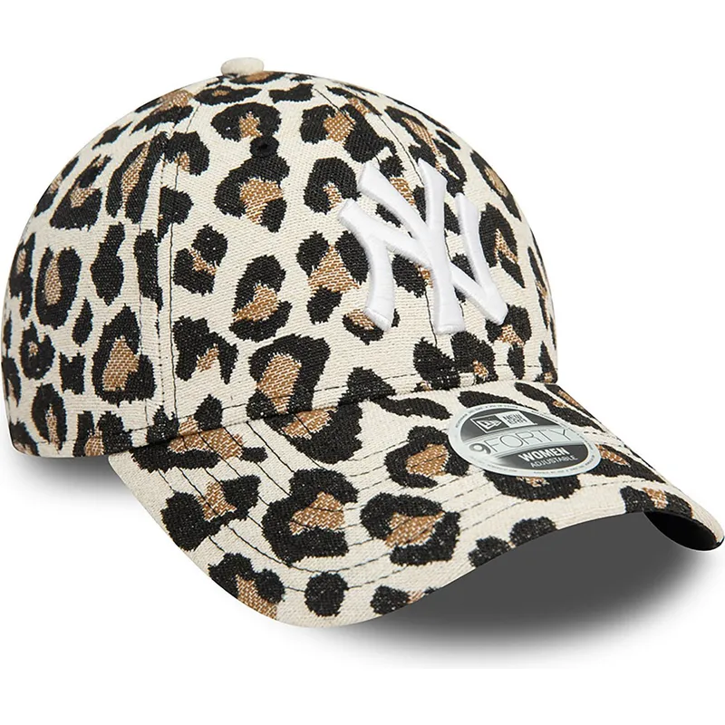 shapka-izvita-leopard-reguliruem-9forty-na-new-york-yankees-mlb-ot-new-era