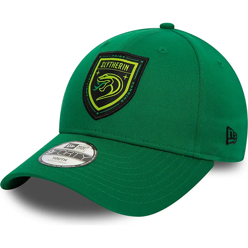 shapka-izvita-zelena-snapbek-za-deca-9forty-na-slytherin-harry-potter-ot-new-era