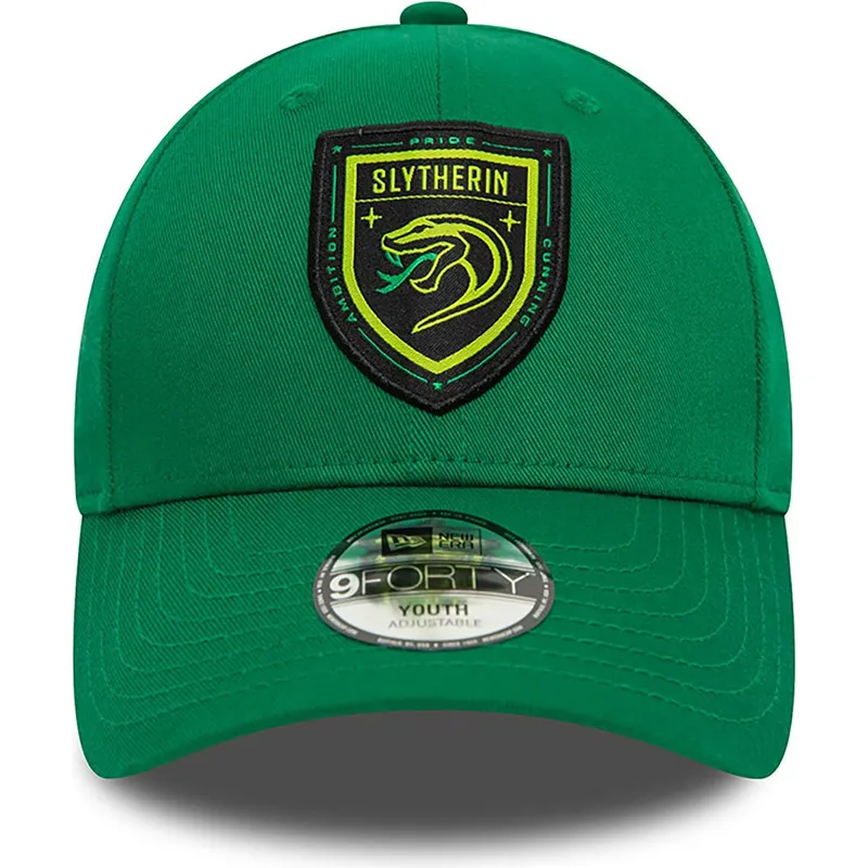 shapka-izvita-zelena-snapbek-za-deca-9forty-na-slytherin-harry-potter-ot-new-era