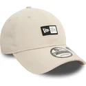 casquette-courbee-beige-ajustable-9twenty-repreve-new-era