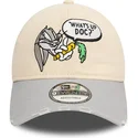 shapka-izvita-bezhov-reguliruem-9twenty-washed-na-bugs-bunny-looney-tunes-ot-new-era