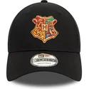 shapka-izvita-cherna-reguliruem-9forty-na-hogwarts-harry-potter-ot-new-era