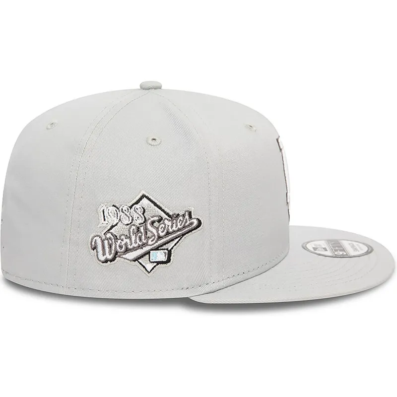 shapka-ploska-siv-snapbek-9fifty-seasonal-flower-na-los-angeles-dodgers-mlb-ot-new-era