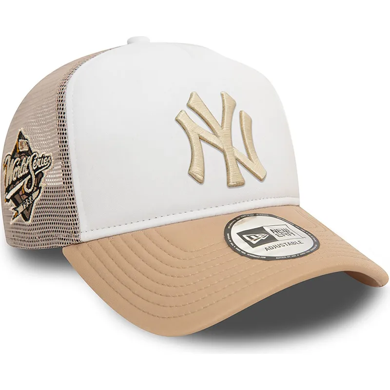 shapka-izvita-traker-bezhov-snapbek-a-frame-frame-world-series-na-new-york-yankees-mlb-ot-new-era